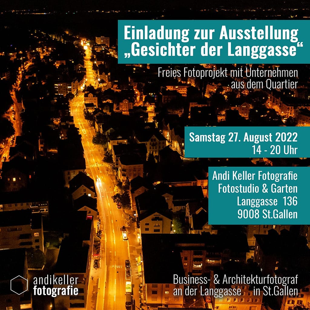 Einladung Gesichter der Langgasse Andi Keller Fotografie