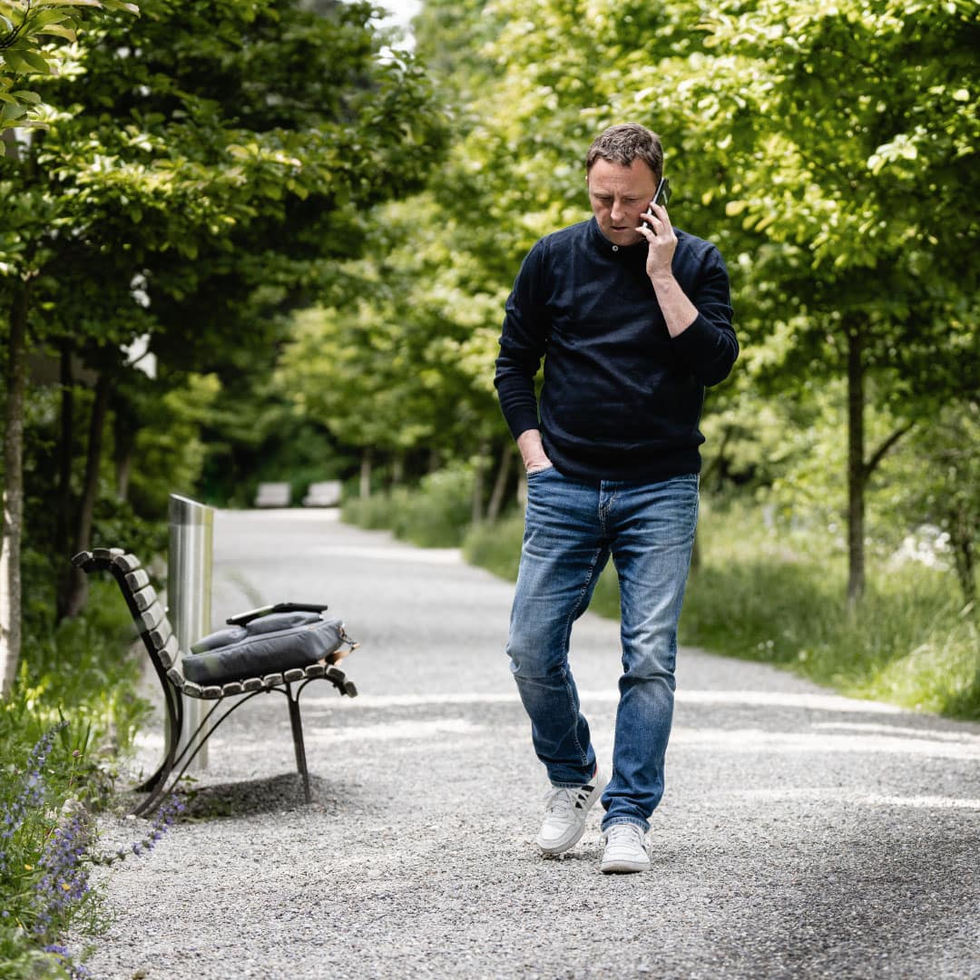 Business Portrait in St. Gallen Outdoor Architekt im Park