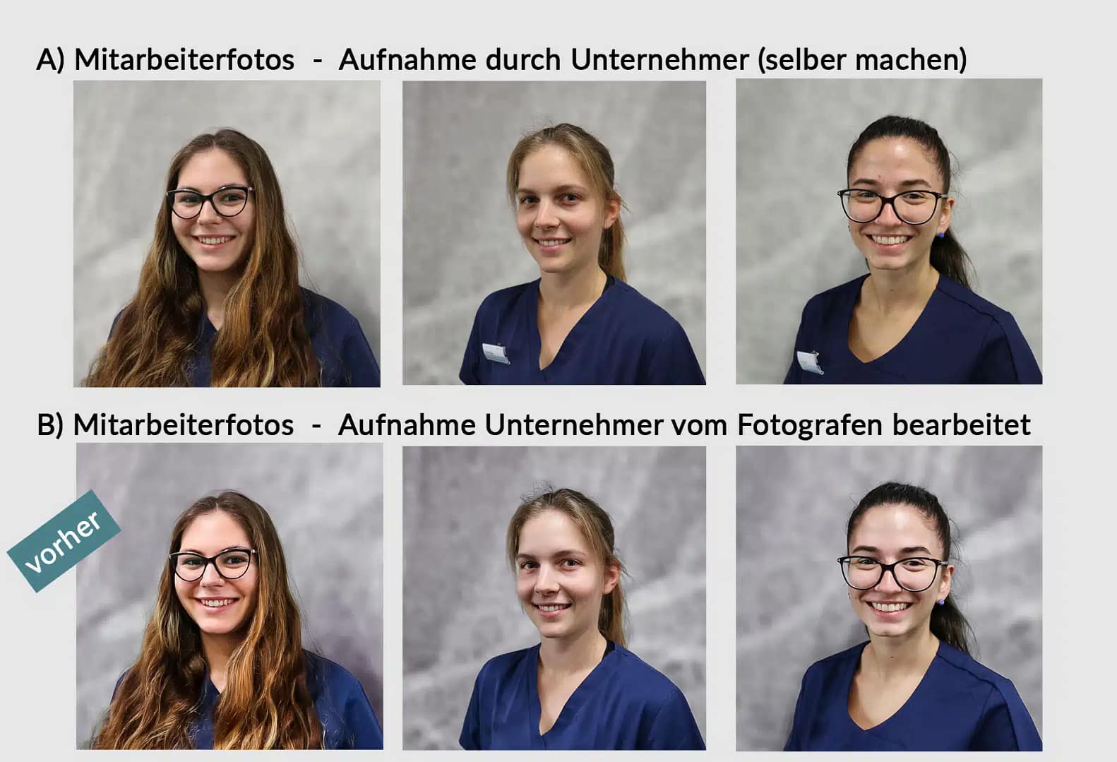 230321 Mitarbeiterfotos vorher