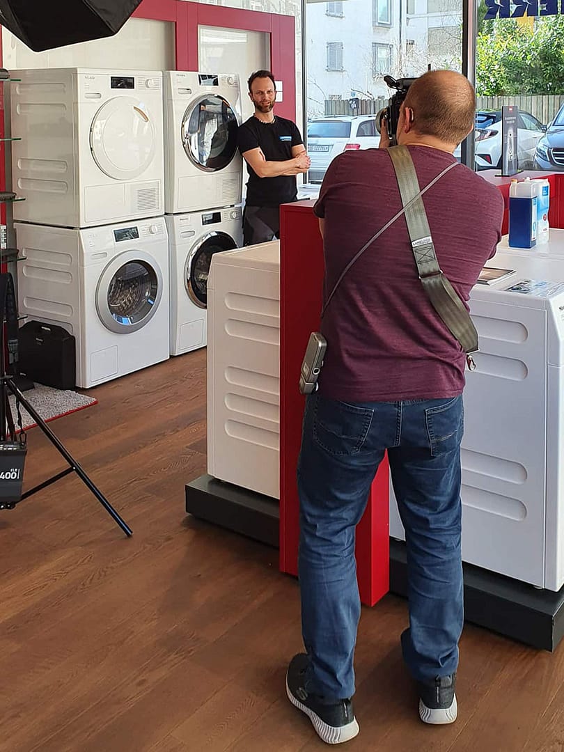 Fotograf in St. Gallen, Ostschweiz bei Mitarbeiterfotos Shooting