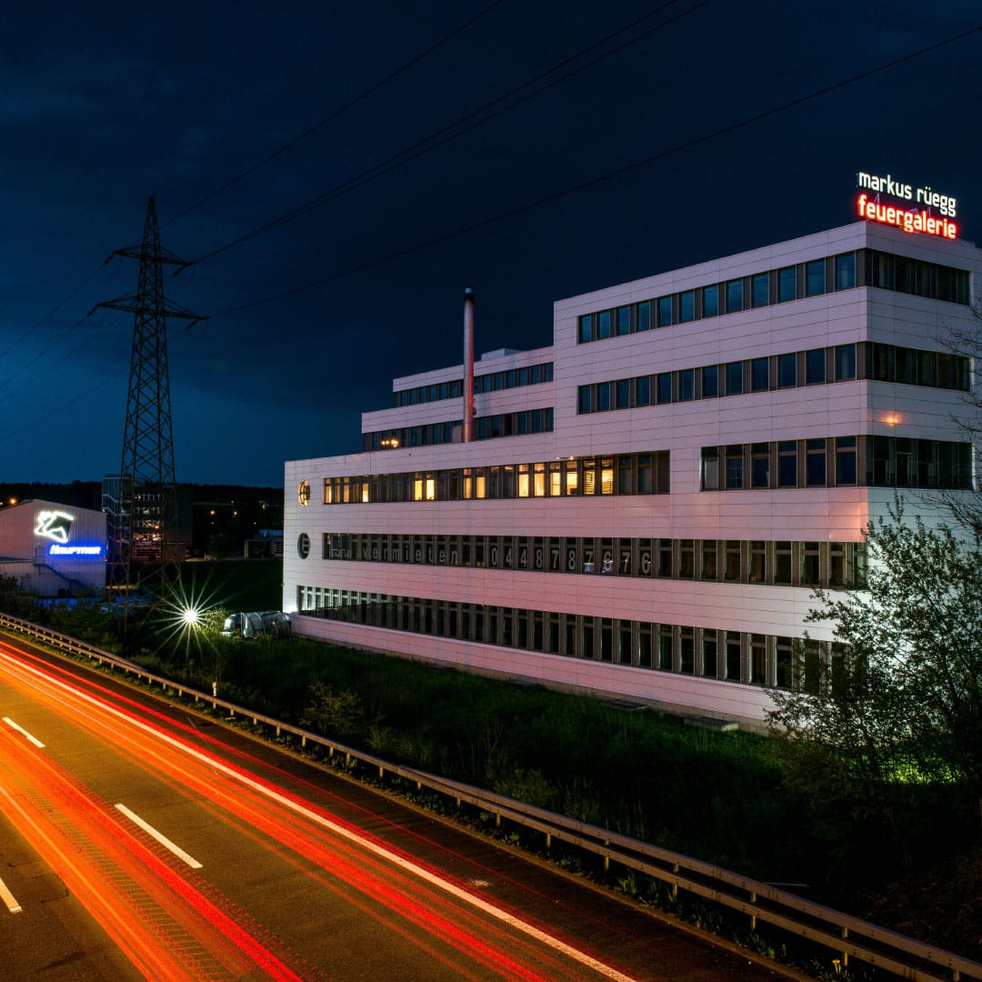 Firmenportraits St Gallen Nachtfoto Firmensitz